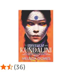 Copertina libro "Il Risveglio della Kundalini", con volto stilizzato e testo che spiega il kundalini significato.