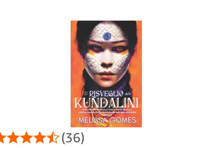 Copertina libro "Il Risveglio della Kundalini", con volto stilizzato e testo che spiega il kundalini significato.
