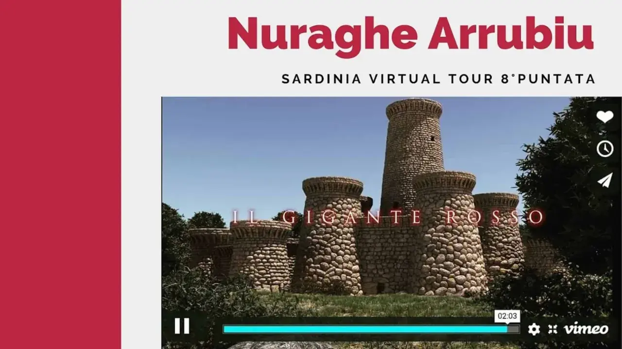 Il Nuraghe Arrubiu, "Il Gigante Rosso", imponente complesso nuragico in Sardegna, protagonista del tour virtuale.