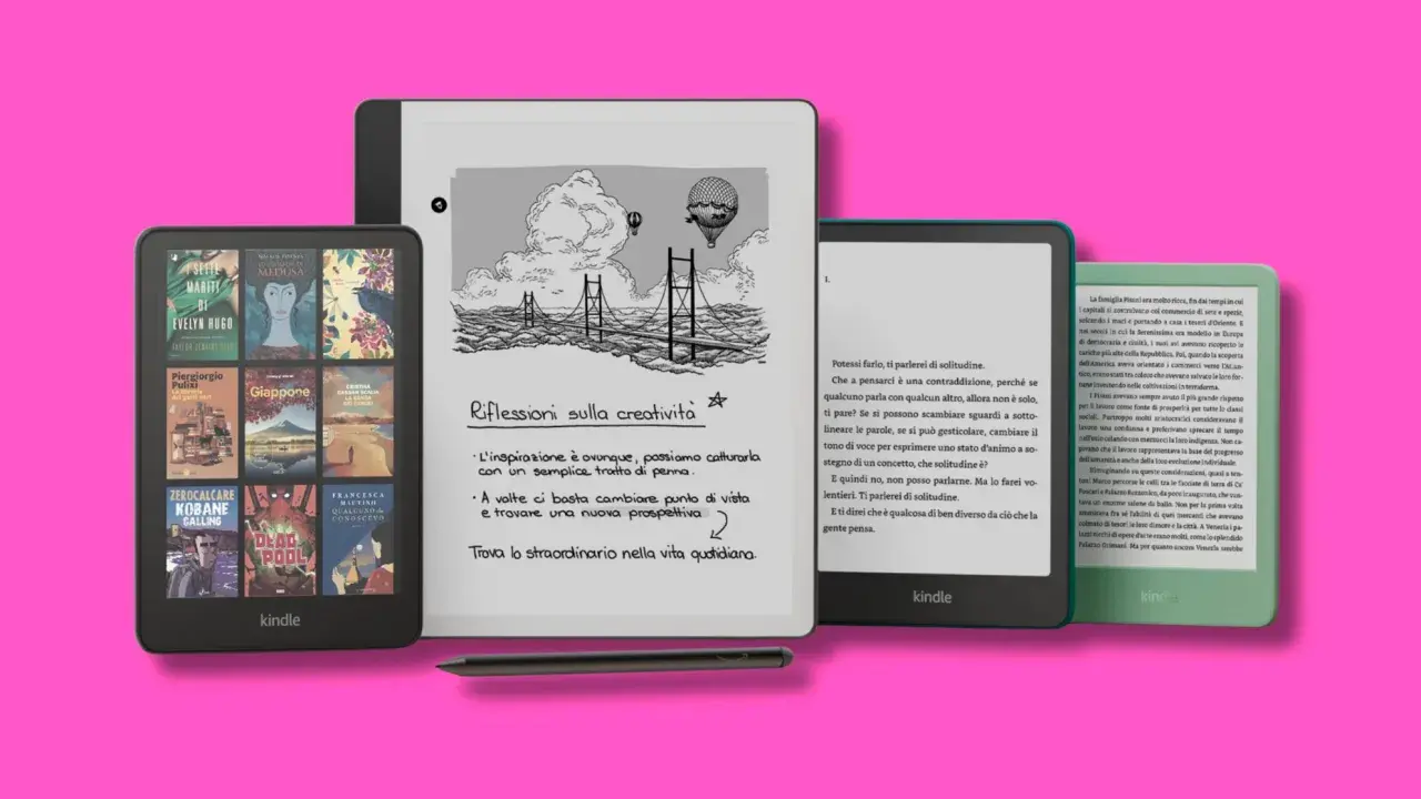 Schermi Kindle con copertine di libri e illustrazioni. Il 211 significato angelico è trovare la creatività nella vita quotidiana.